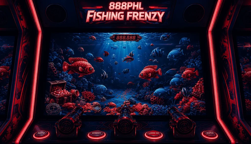 Fishing frenzy arcade cabinet display